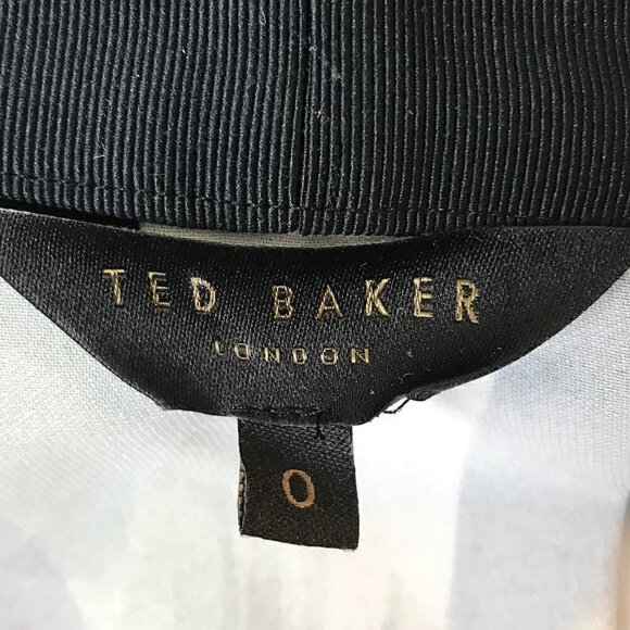 Ted Baker London Rafa Eden Sleeveless V-neck Black Blouse Size 0 - Picture 7 of 7